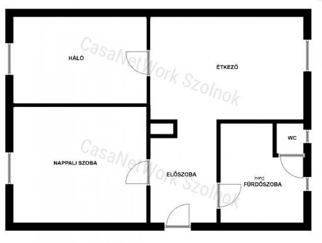 Kiadó téglalakás, albérlet, Szolnokon 115 E Ft / hó, 2 szobás