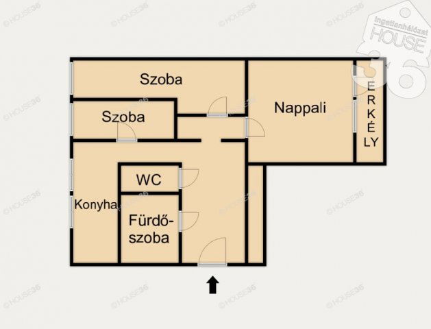 Eladó téglalakás, Kecskeméten 44.5 M Ft, 3 szobás