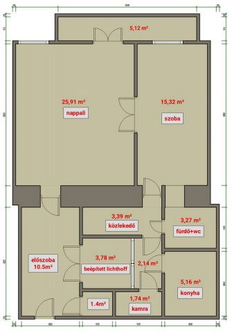 Eladó téglalakás, Budapesten, VII. kerületben, Erzsébet körúton