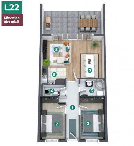 Eladó téglalakás, Balatonszemesen 149.9 M Ft, 3 szobás