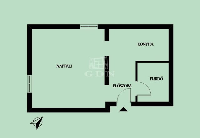 Eladó téglalakás, Budapesten, XIII. kerületben 50 M Ft, 1 szobás