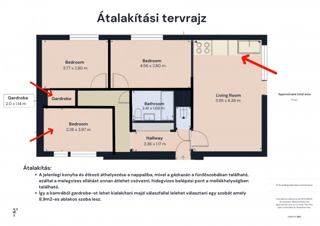 Eladó téglalakás, Debrecenben, Széchenyi utcában 59.99 M Ft