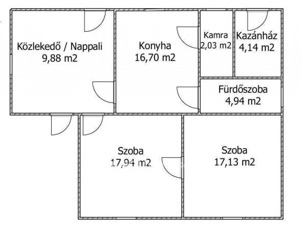 Eladó családi ház, Fábiánsebestyénben 7.7 M Ft, 2 szobás