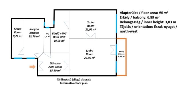 Eladó téglalakás, Budapesten, VII. kerületben 139.9 M Ft
