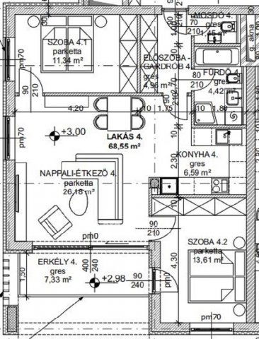 Eladó téglalakás, Budapesten, III. kerületben 153.821 M Ft