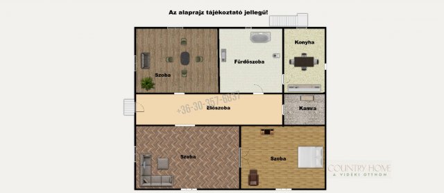 Eladó családi ház, Sándorfalván 55.9 M Ft, 3 szobás