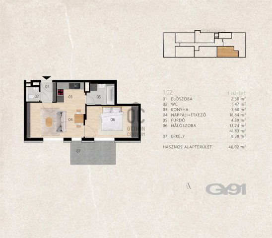 Eladó téglalakás, Budapesten, XIII. kerületben 75.2 M Ft