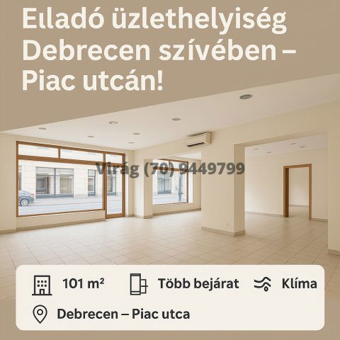 Eladó üzlethelyiség, Debrecenben 180 M Ft / költözzbe.hu