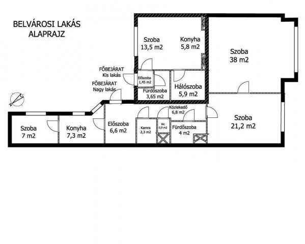 Eladó téglalakás, Budapesten, V. kerületben 164.9 M Ft