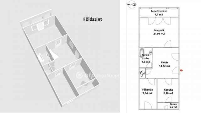 Eladó családi ház, Erdőtelken 29 M Ft, 3+1 szobás