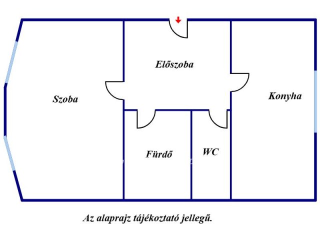 Eladó panellakás, Szolnokon 33.9 M Ft, 1 szobás