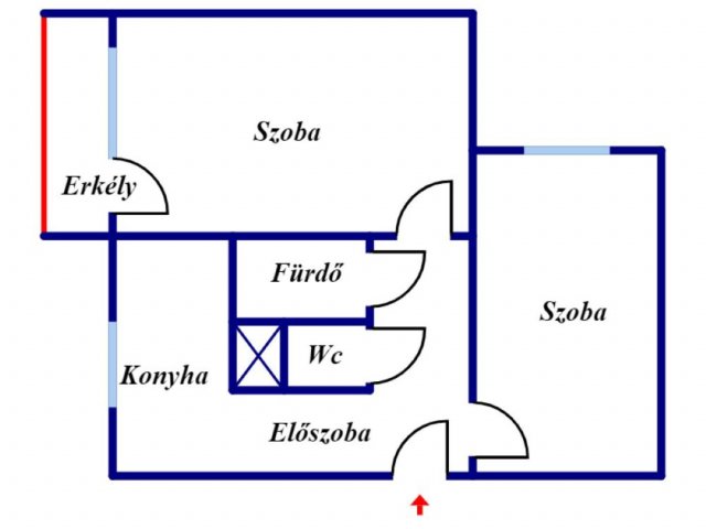 Eladó panellakás, Székesfehérvárott 41.9 M Ft, 2 szobás