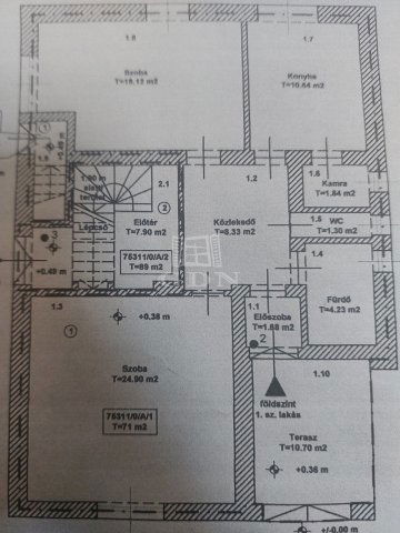 Eladó téglalakás, Budapesten, IV. kerületben 95 M Ft, 2 szobás