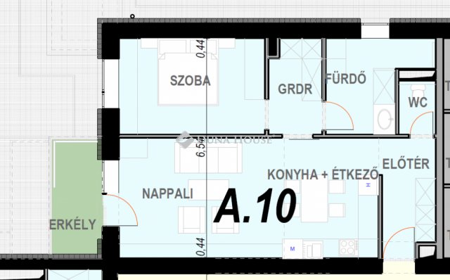 Eladó téglalakás, Szombathelyen 60.9 M Ft, 2 szobás