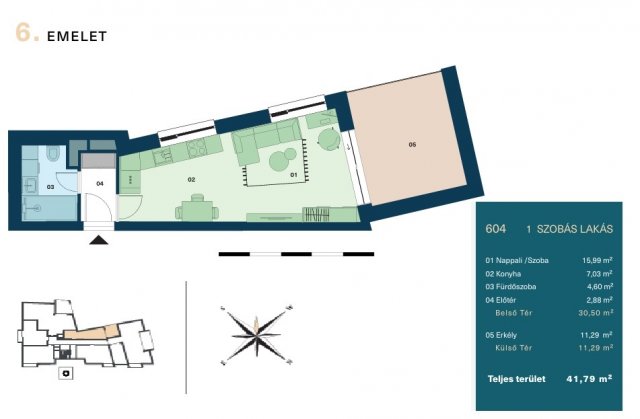 Eladó téglalakás, Budapesten, VIII. kerületben 66.9 M Ft