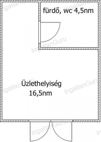 Kiadó üzlethelyiség, Kecskeméten 80 E Ft / hó, 1 szobás
