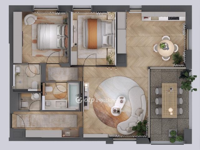 Eladó téglalakás, Balatonfüreden 218.154 M Ft, 3 szobás