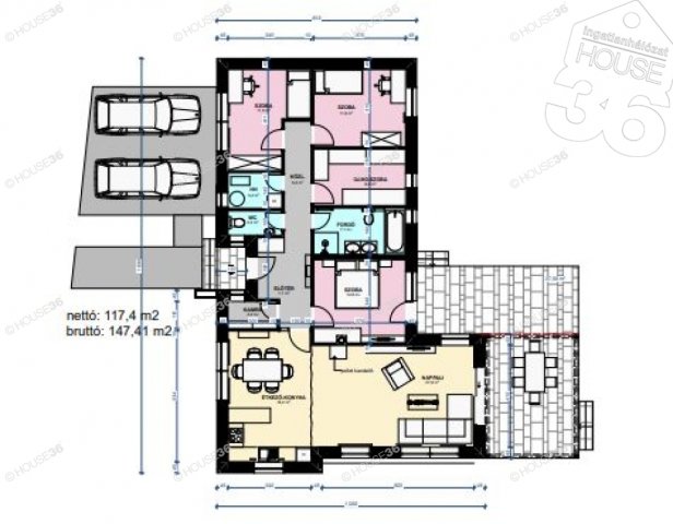 Eladó családi ház, Kecskeméten 103.5 M Ft, 4 szobás