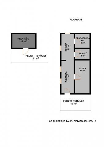 Eladó családi ház, Bakonszegen 11.9 M Ft, 1 szobás