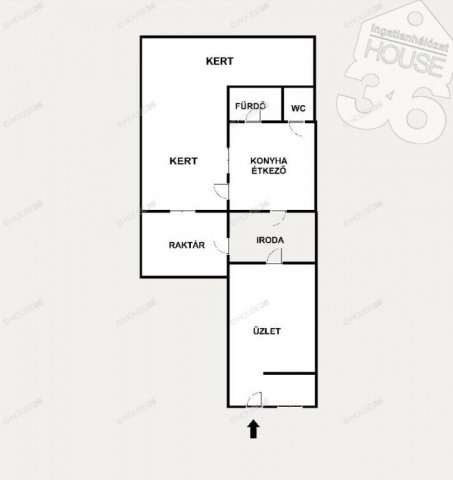 Eladó üzlethelyiség, Kecskeméten 69.9 M Ft, 3 szobás