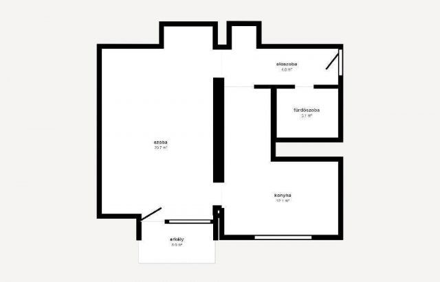 Eladó téglalakás, Miskolcon 24.9 M Ft, 1+1 szobás