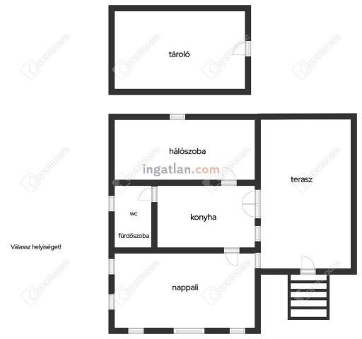 Eladó nyaraló, Balatonberényben 48.5 M Ft, 2 szobás