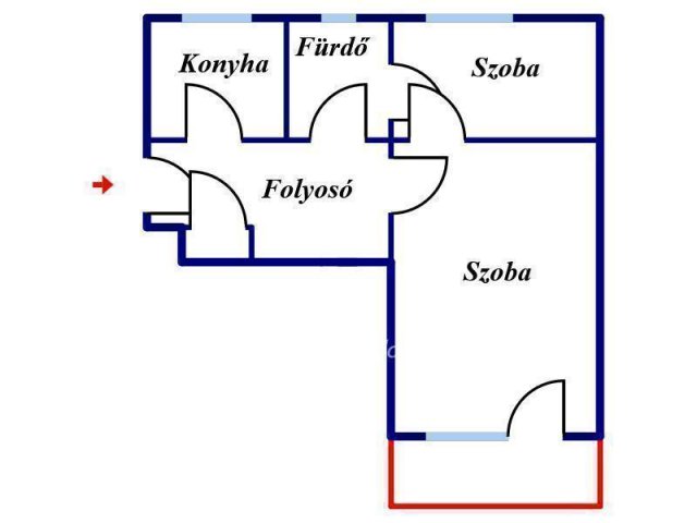 Eladó téglalakás, Miskolcon 33.3 M Ft, 1+1 szobás
