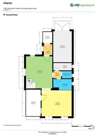 Eladó családi ház, Bakonyjákón 99.5 M Ft, 2+3 szobás