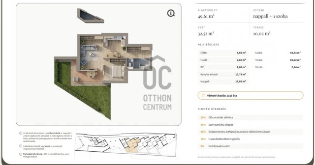 Eladó téglalakás, Debrecenben 92.6 M Ft, 2 szobás