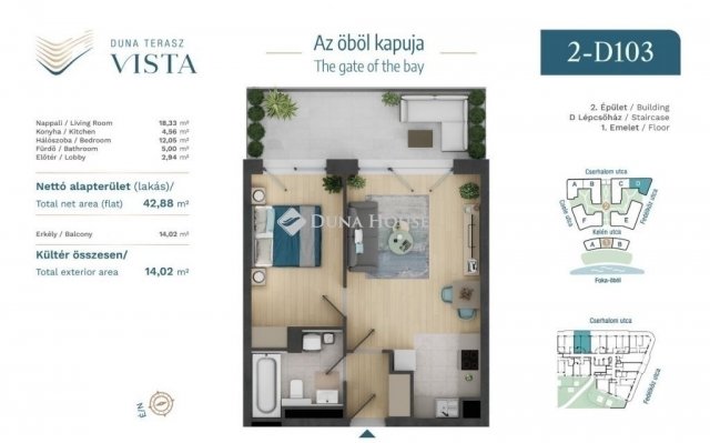 Eladó téglalakás, Budapesten, XIII. kerületben 82.5 M Ft