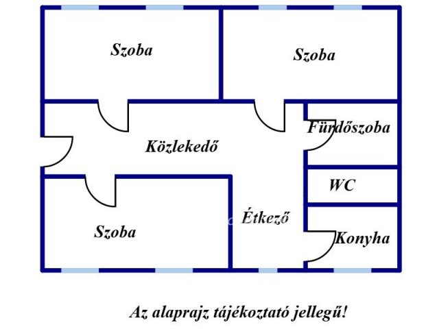Eladó téglalakás, Záhonyon 19 M Ft, 2+1 szobás