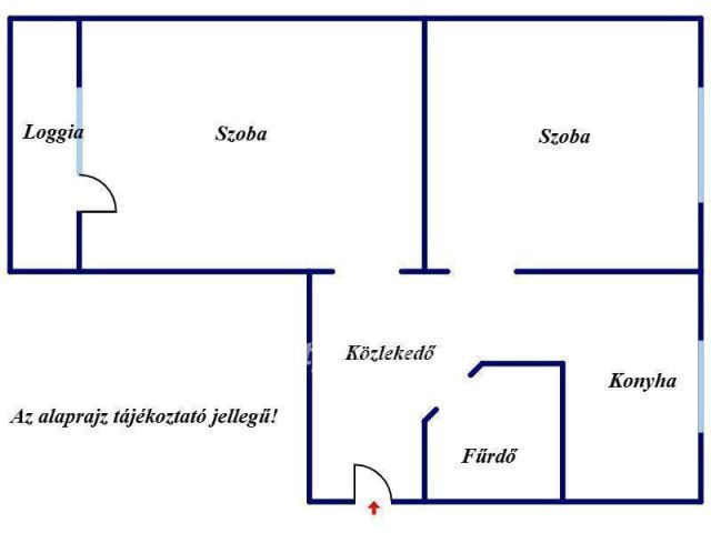 Eladó panellakás, Szegeden 55 M Ft, 2 szobás