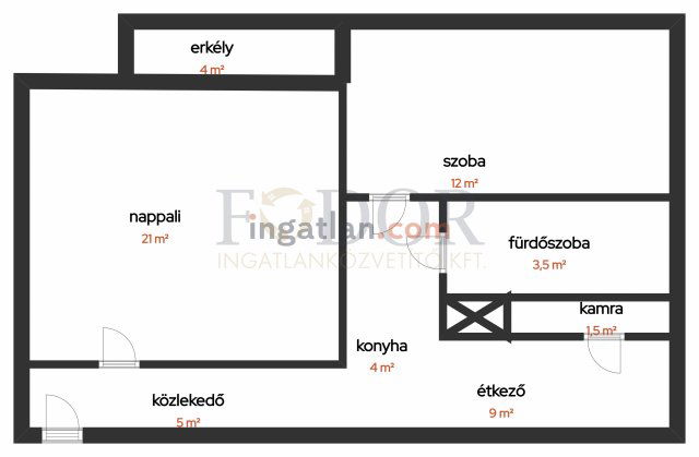 Eladó téglalakás, Budapesten, XVIII. kerületben 54.9 M Ft