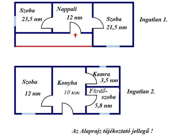 Eladó családi ház, Karcagon 8.99 M Ft, 2 szobás