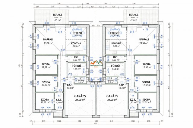 Eladó ikerház, Halásztelken 125.5 M Ft, 4 szobás