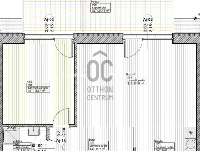 Eladó téglalakás, Kiskunlacházán 71.59 M Ft, 2 szobás