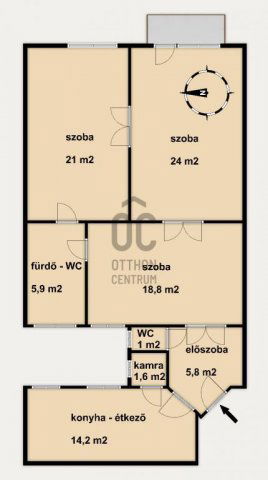 Eladó téglalakás, Budapesten, X. kerületben 84.5 M Ft, 3 szobás
