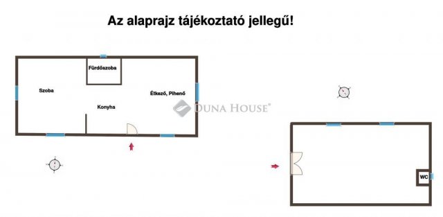 Eladó nyaraló, Ráckeresztúron 9.6 M Ft, 2 szobás
