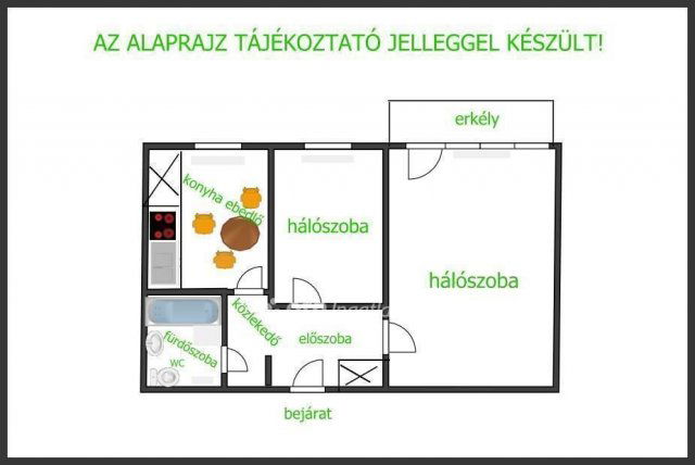 Eladó panellakás, Debrecenben 49 M Ft, 1+1 szobás