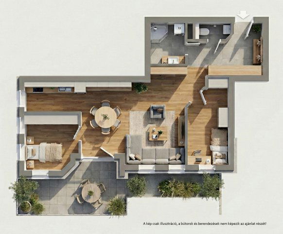 Eladó téglalakás, Kecskeméten 85.7 M Ft, 3 szobás