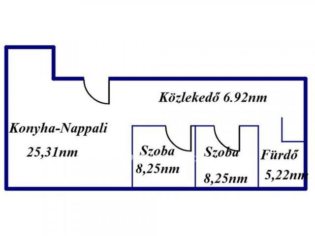 Eladó téglalakás, Tiszavasváriban 25.5 M Ft, 1+2 szobás