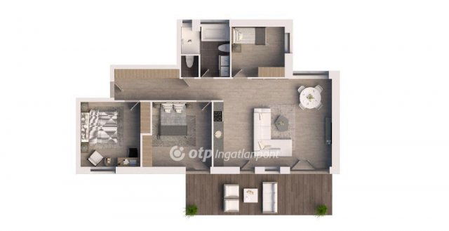 Eladó téglalakás, Siófokon 139.61 M Ft, 4 szobás