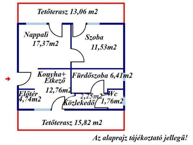 Eladó téglalakás, Kecskeméten 74.11 M Ft, 2 szobás