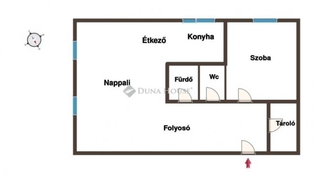 Eladó panellakás, Kecskeméten 53.9 M Ft, 2 szobás