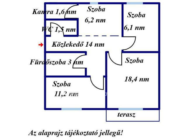 Eladó téglalakás, Jászberényben 36 M Ft, 2+1 szobás
