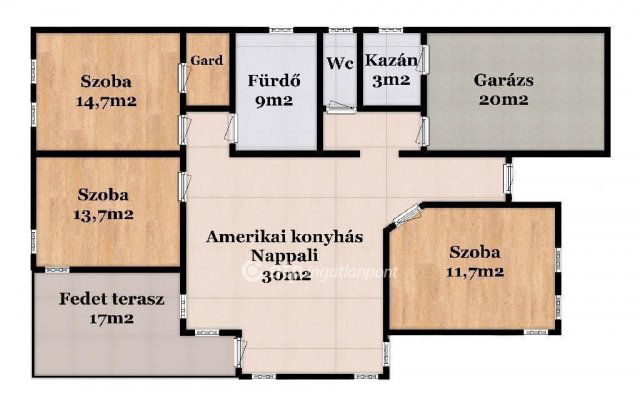 Eladó családi ház, Mikepércsen 89.99 M Ft, 3 szobás