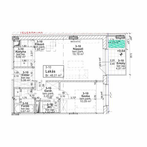 Eladó téglalakás, Budapesten, XIII. kerületben, Jász utcában