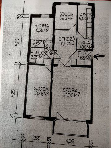 Eladó téglalakás, Budapesten, XXI. kerületben 0.22 M Ft