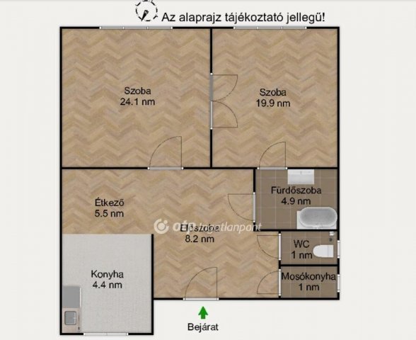 Eladó téglalakás, Budapesten, IX. kerületben 87 M Ft, 2 szobás