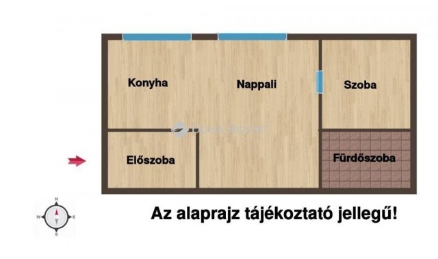 Eladó téglalakás, Dunakeszin 49.4 M Ft, 2 szobás